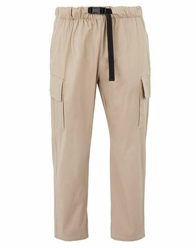 8 By Yoox Cotton Drawstring Cargo Trousers Man Pants Beige Cotton, Elastane Cover