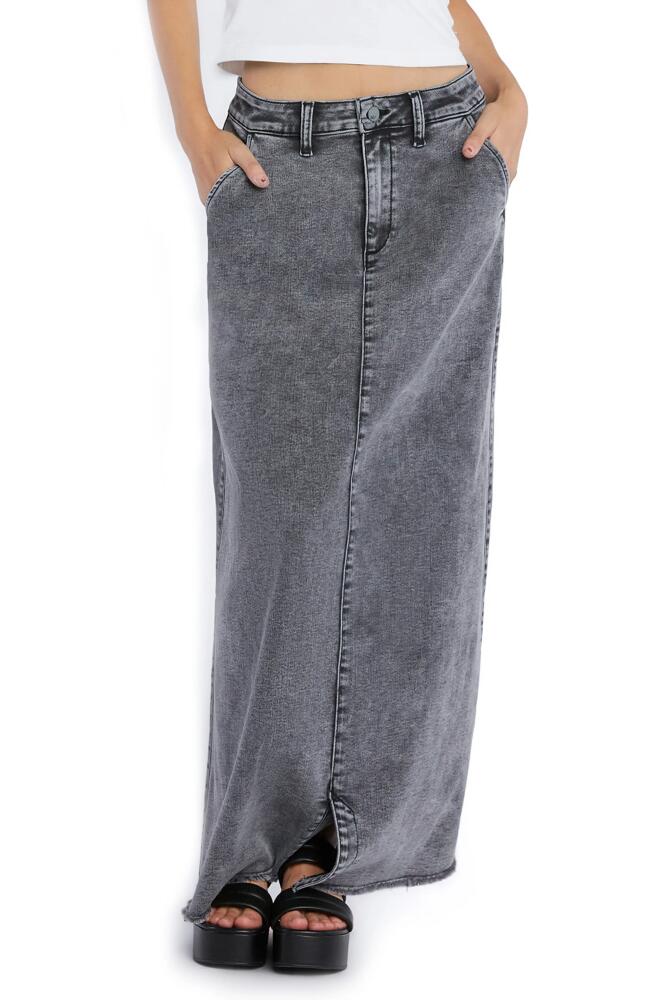 Wash Lab Denim Tory Denim Maxi Skirt in Field Grey Cover