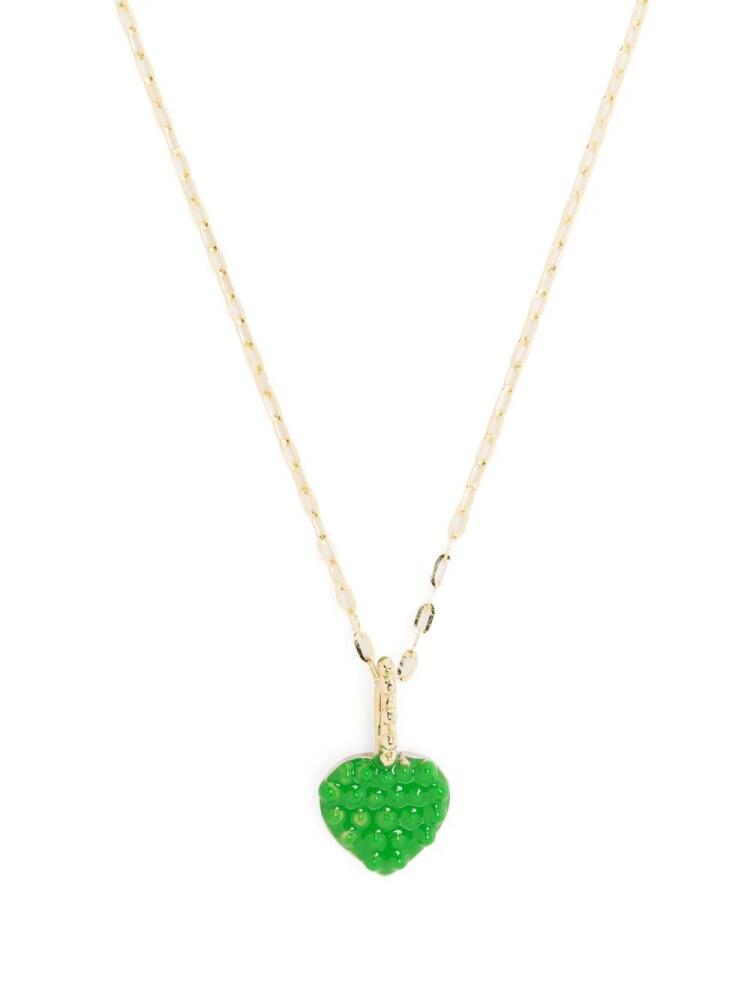 Gaya 14kt yellow gold mini heart pendant necklace Cover