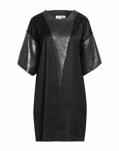 Mm6 Maison Margiela Woman Mini dress Black Acrylic, Polyamide, Wool, Alpaca wool, Elastane Cover