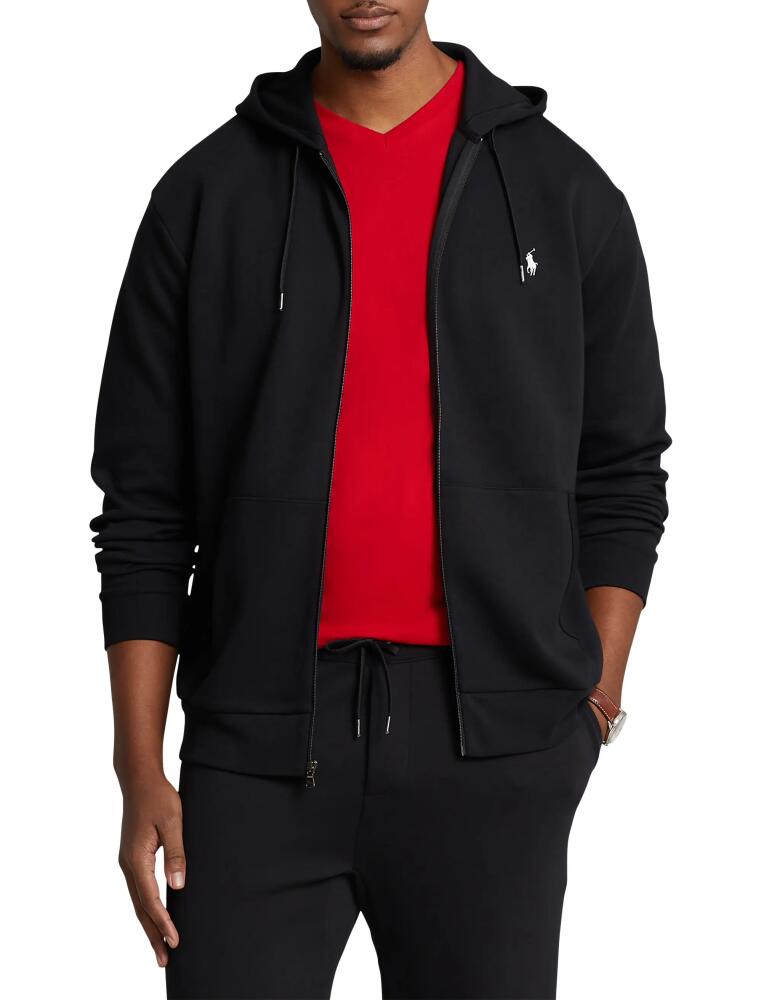 Polo Ralph Lauren Double-Knit Full-Zip Hoodie in Black Cover