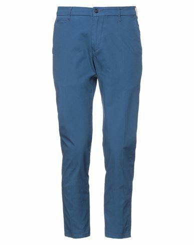 0/zero Construction Man Pants Blue Cotton, Elastane Cover