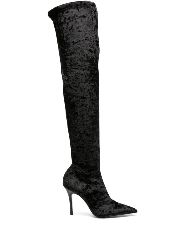 Arteana over-the-knee velvet boots - Black Cover