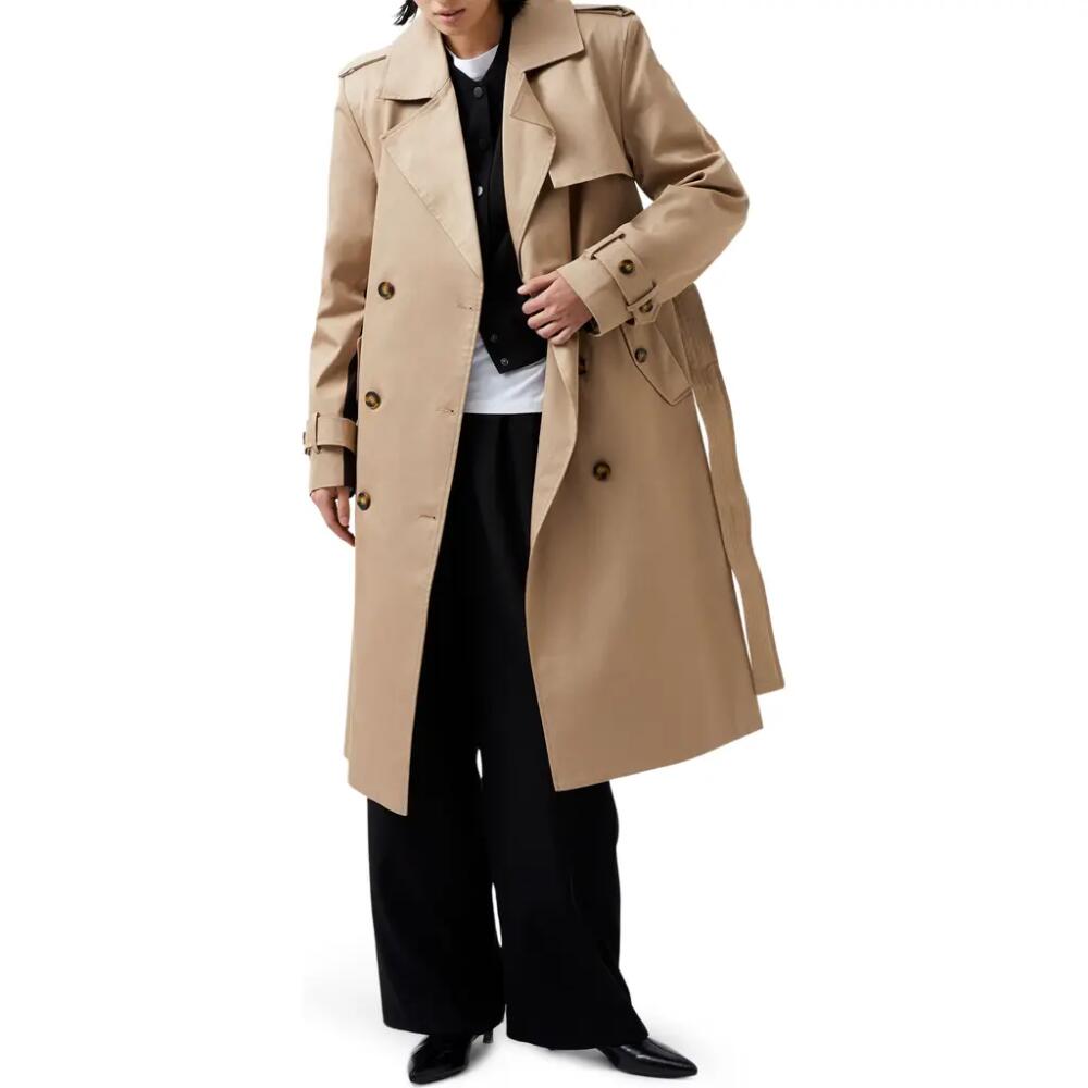 French Connection Coco Twill Trench Coat in Autumn Camel Cover