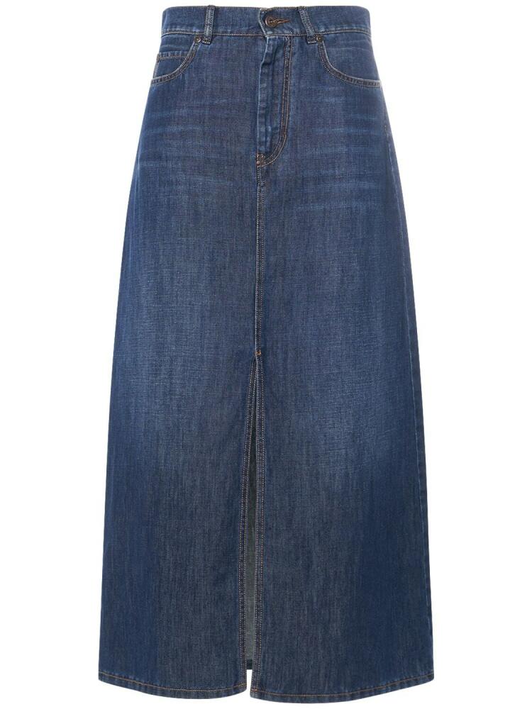 WEEKEND MAX MARA Gelada Denim Midi Skirt Cover