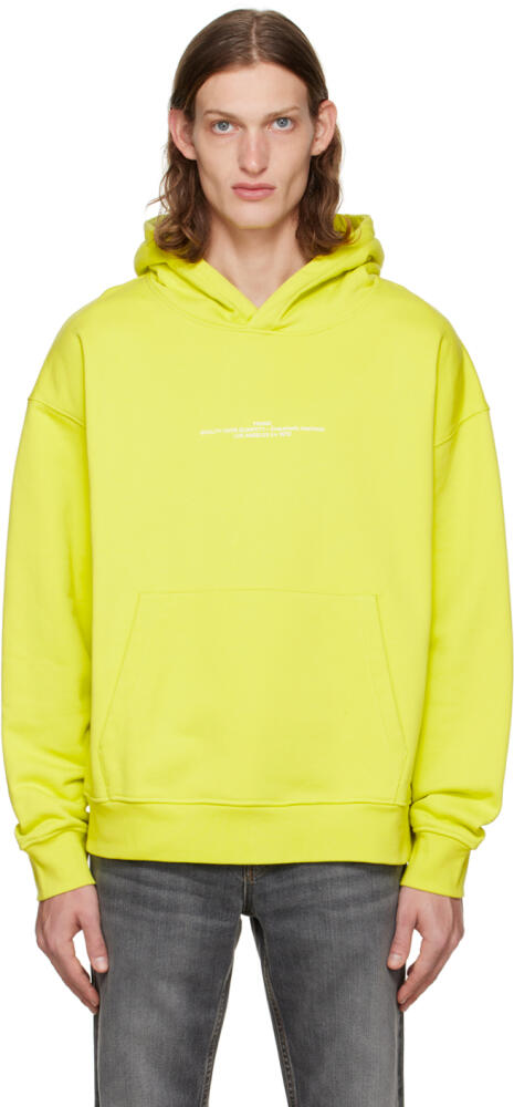 FRAME Yellow Printed Hoodie Cover