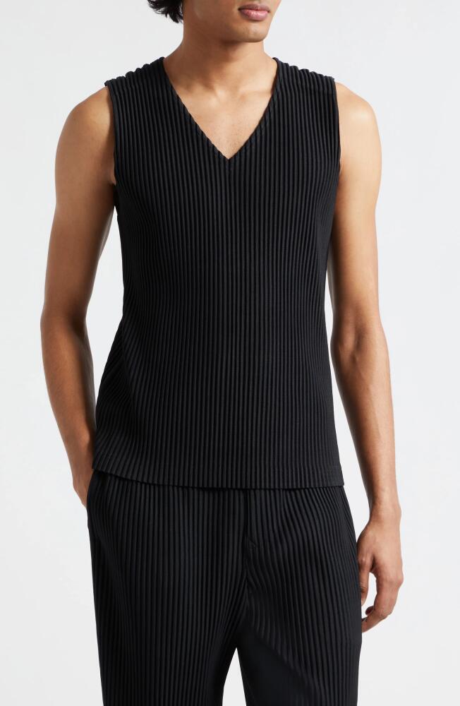 Homme Plissé Issey Miyake Basics Pleated Vest in Black Cover