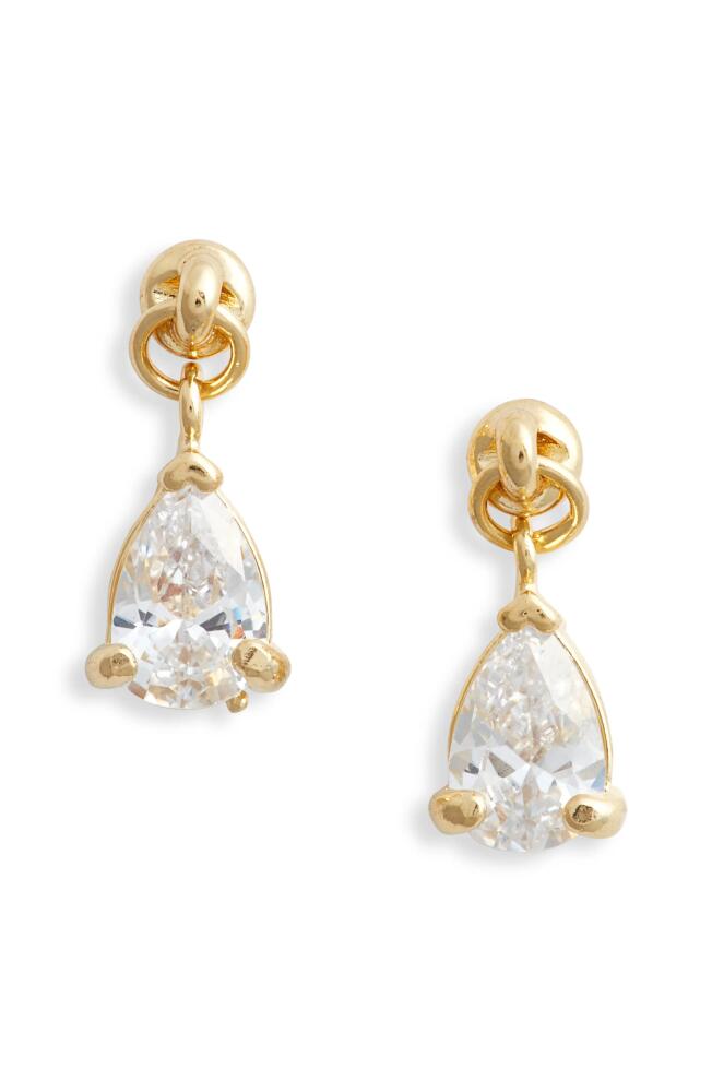 Child of Wild Teardrop Cubic Zirconia Stud Earrings in Gold Cover