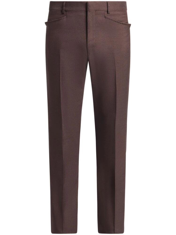 TOM FORD straight-leg tailored trousers - Brown Cover