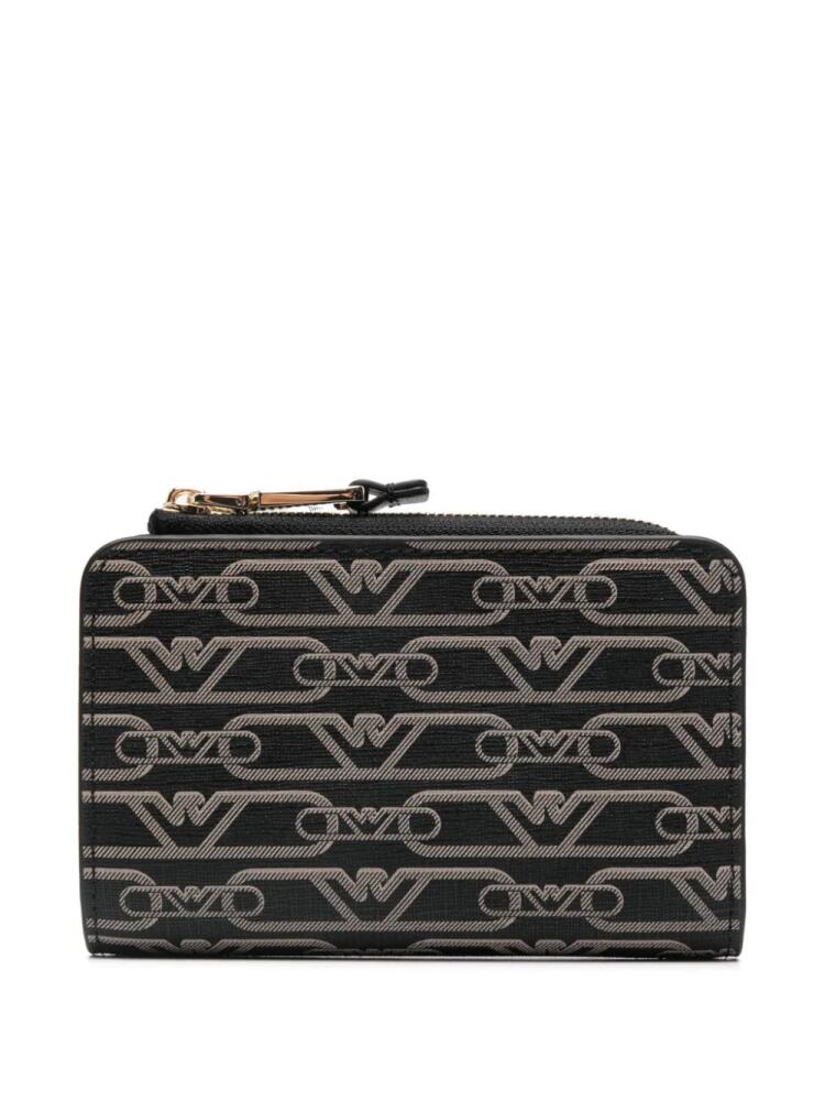 Emporio Armani logo-print wallet - Black Cover