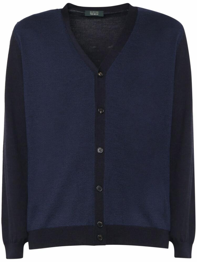 Zanone cotton cardigan - Blue Cover