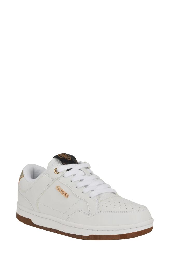 GUESS Rubinn Sneaker in White/Gold Cover