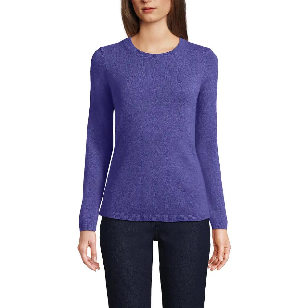 Lands' End Cashmere Sweater in Rich Periwinkle Heather Cover