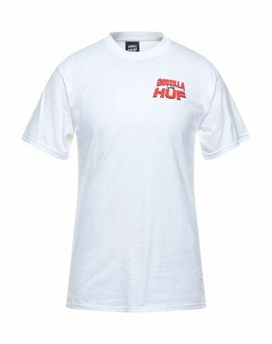 Huf Man T-shirt White Cotton Cover