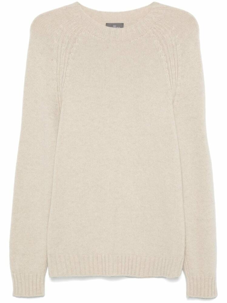 Eric Bompard round-neck raglan-sleeve sweater - Neutrals Cover