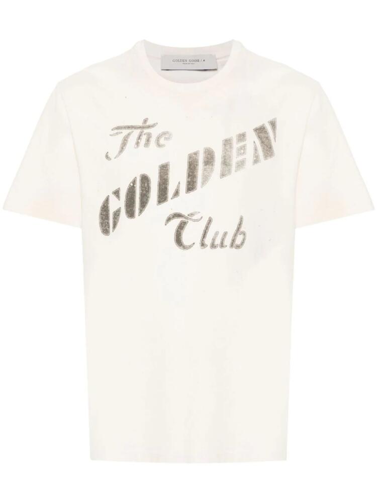 Golden Goose printed cotton T-shirt - Neutrals Cover