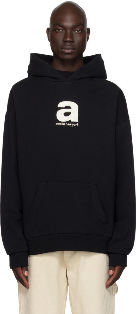 Awake NY Black Embroidered Hoodie Cover