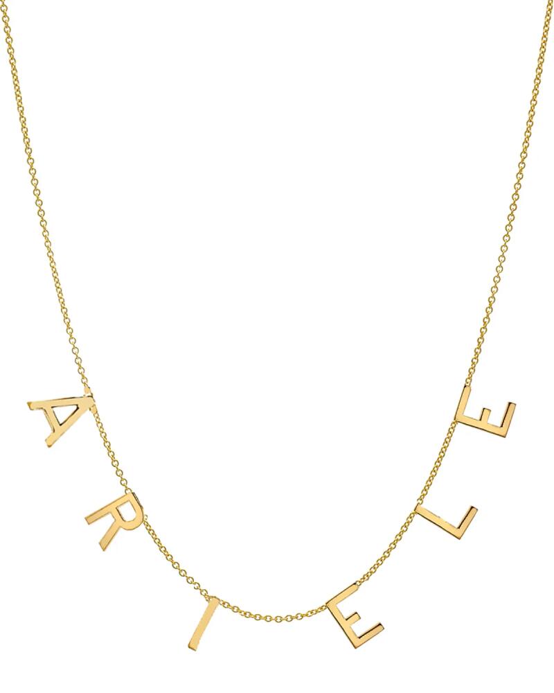 Zoe Lev Jewelry Personalized 14k Gold 6-Initial Necklace Cover