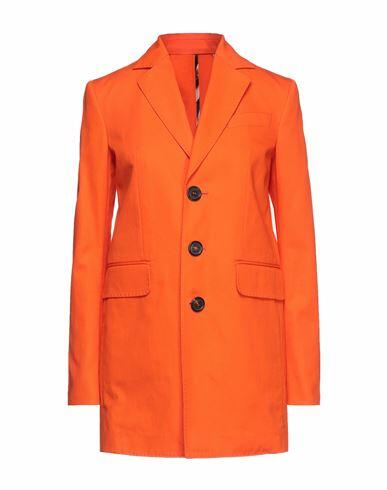 Dsquared2 Woman Blazer Orange Virgin Wool, Polyester Cover