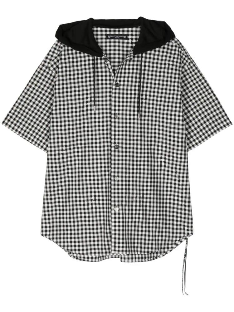 Mastermind World plaid-check hoodie shirt - Black Cover