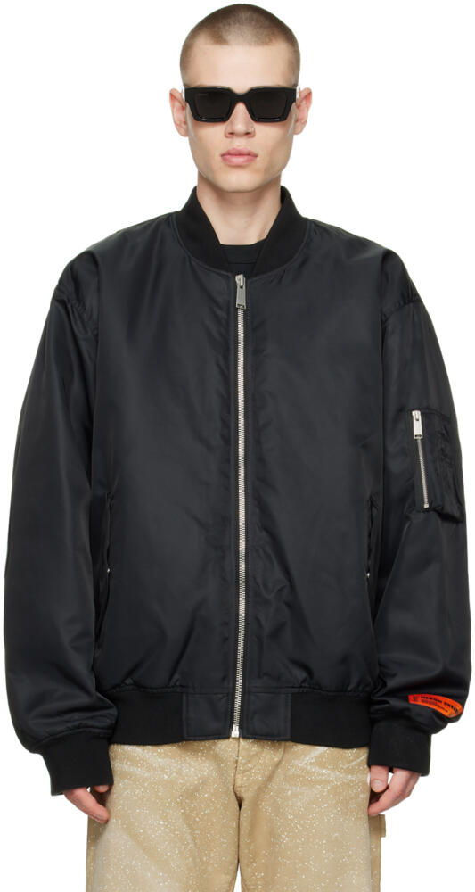 Heron Preston Black 8 Ball Bomber Jacket Cover