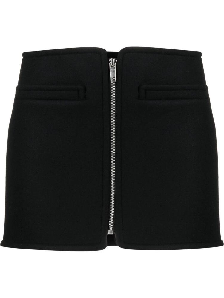 Courrèges zip-fastening Swallow skirt - Black Cover