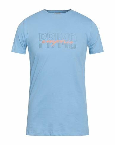 Primo Emporio Man T-shirt Sky blue Cotton Cover