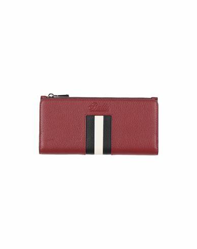 Bally Woman Wallet Brick red Soft Leather Cover