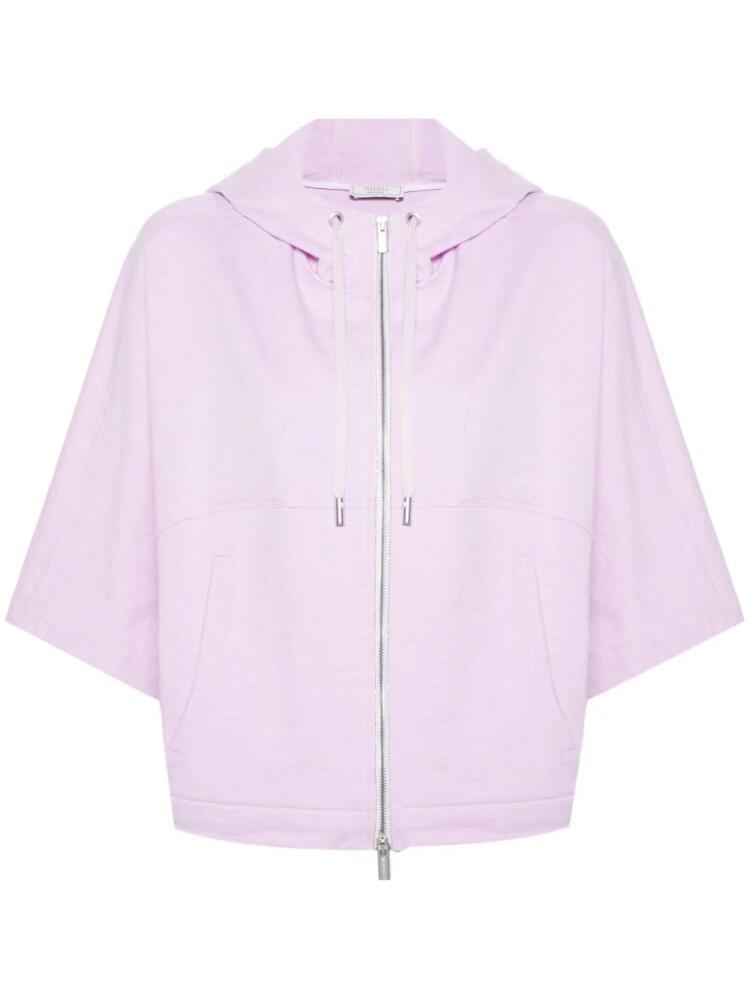 Peserico zip-up hoodie - Purple Cover