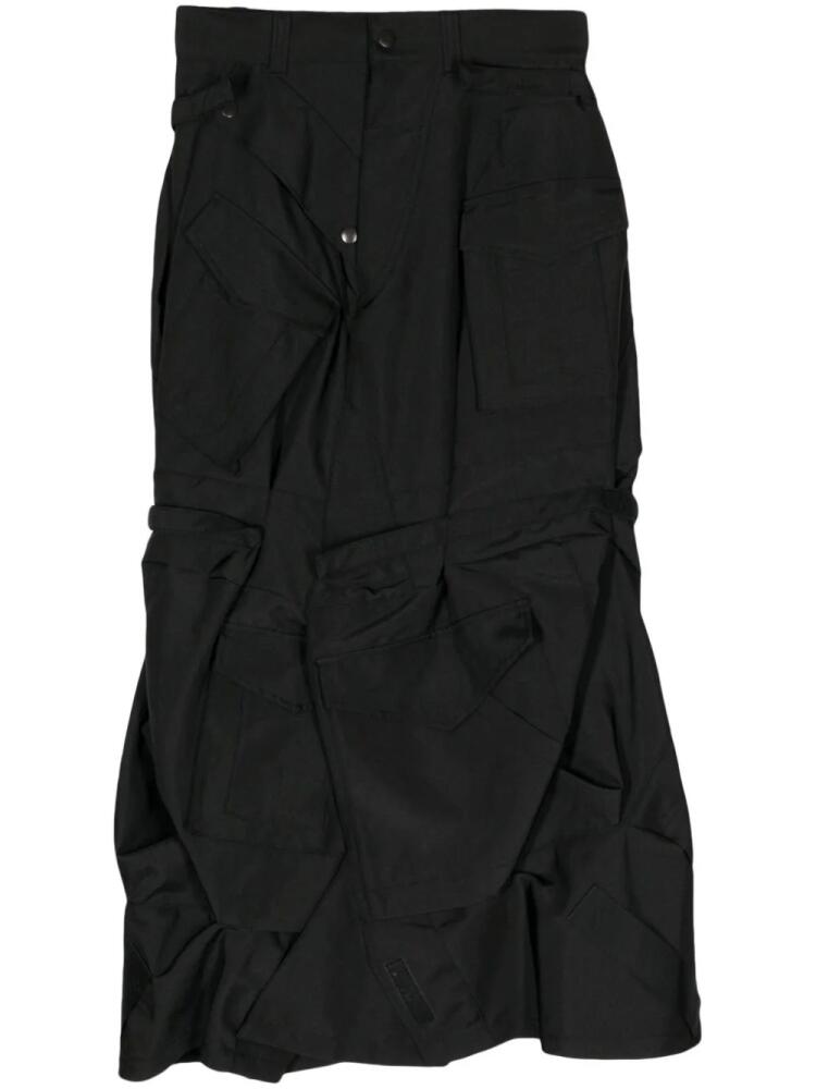 Junya Watanabe asymmetric cargo skirt - Black Cover