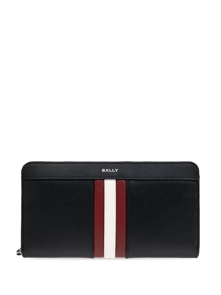 Bally ribbon leather wallet - Black Cover