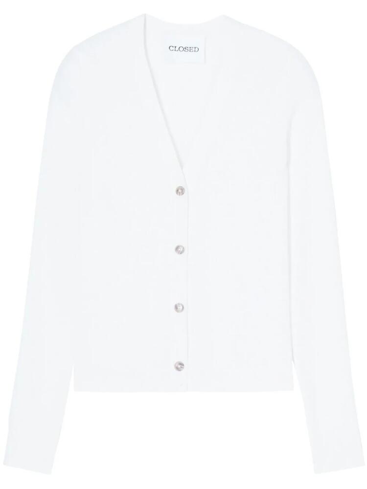 Closed v-neck cardigan - White Cover