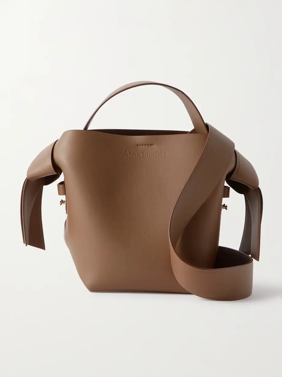 Acne Studios - Musubi Mini Knotted Leather Shoulder Bag - Brown Cover