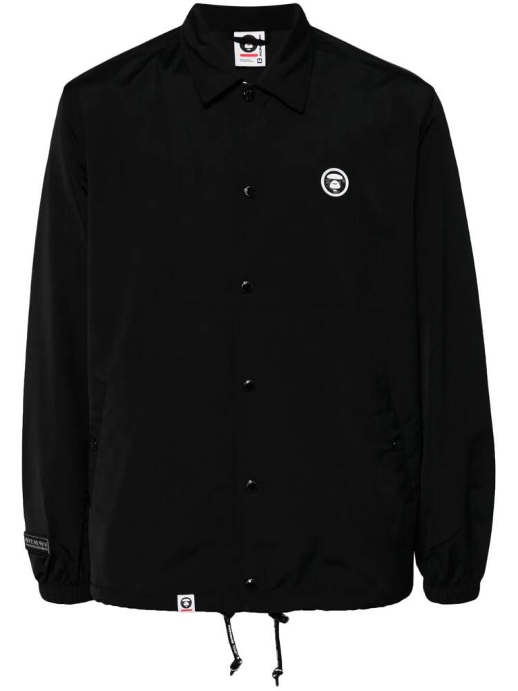 AAPE BY *A BATHING APE® logo-patch long-sleeved jacket - Black Cover