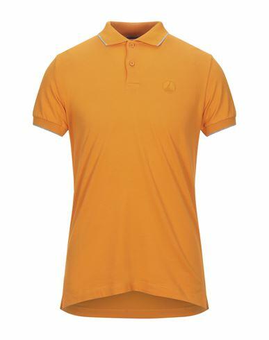 People Of Shibuya Man Polo shirt Orange Cotton, Elastane Cover