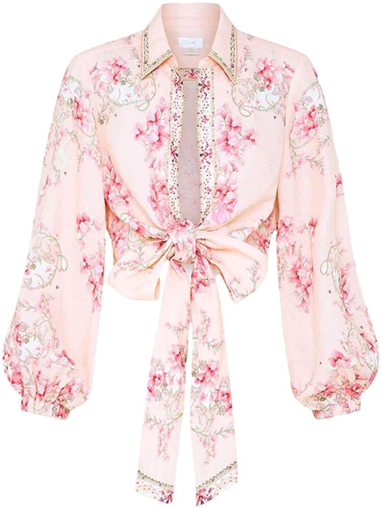 Camilla floral-print shirt - Pink Cover