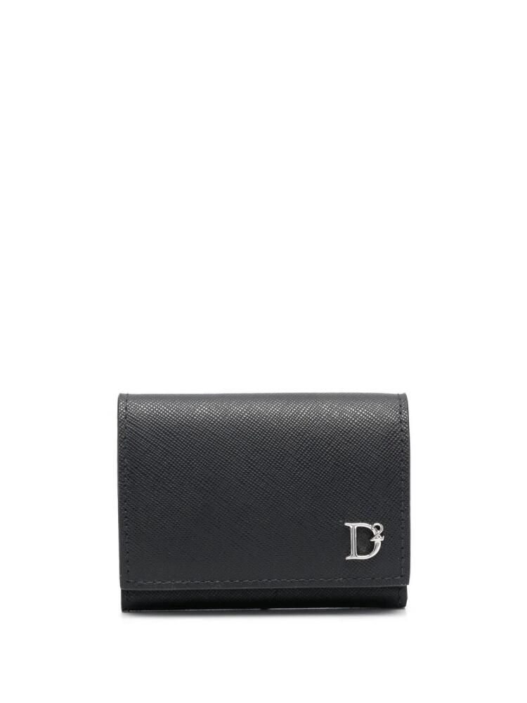 DSQUARED2 logo-plaque folded wallet - Black Cover