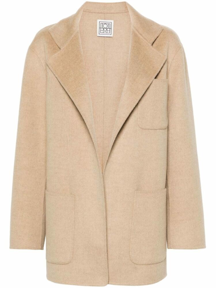 TOTEME notched-lapels mélange jacket - Neutrals Cover