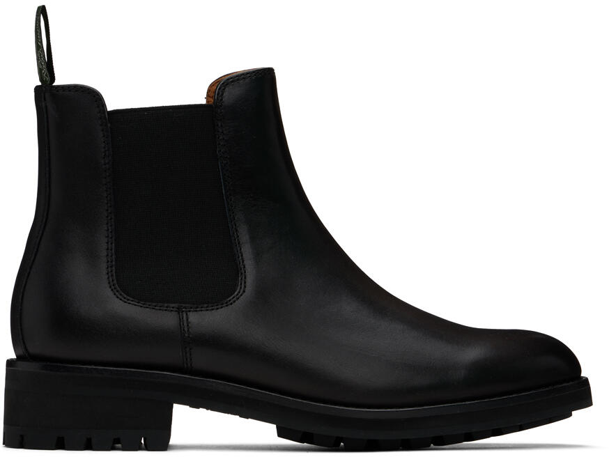 Polo Ralph Lauren Black Bryson Chelsea Boots Cover