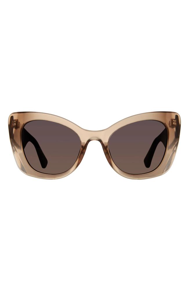 Kurt Geiger London 52mm Gradient Cat Eye Sunglasses in Caramel/Brown Gradient Cover