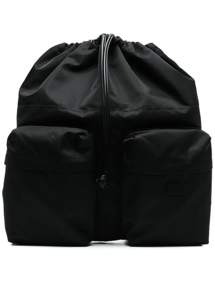 SPORT b. by agnès b. logo-patch backpack - Black Cover