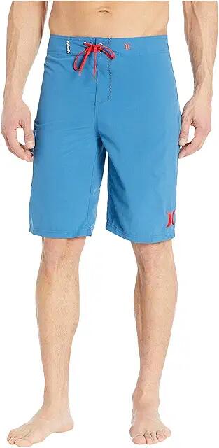 Hurley One Only Boardshort 22 (Industrial Blue/University Red) Men's Swimwear Cover