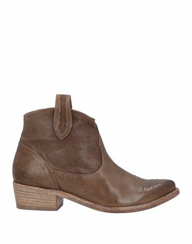 1725.a Woman Ankle boots Brown Leather Cover