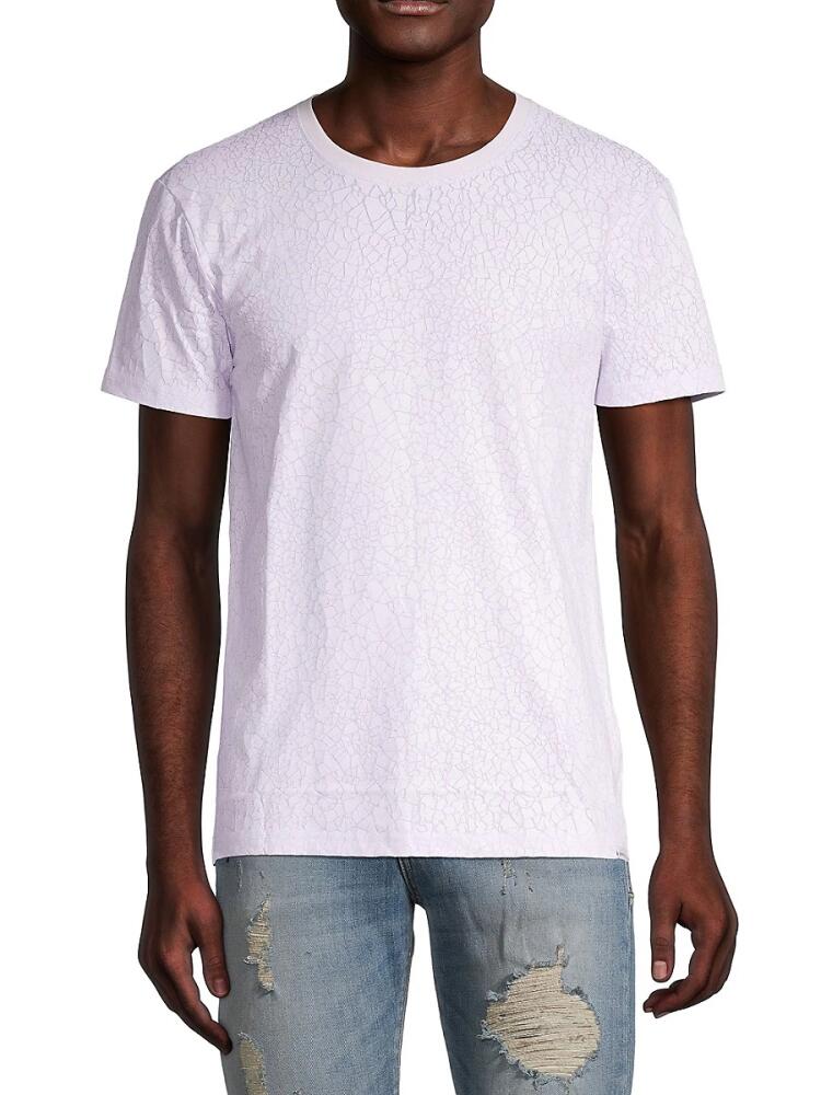 Eleven Paris Men's Crackle Knit Tee - White Cover