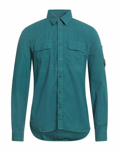 C. p. Company Man Shirt Deep jade Cotton Cover