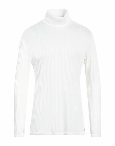 Takeshy Kurosawa Man Turtleneck White Polyester, Viscose Cover