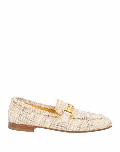 Mara Bini Woman Loafers Beige Textile fibers Cover