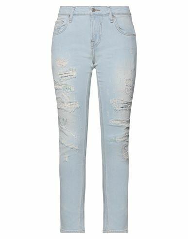 Guess Woman Jeans Blue Cotton, Elastane Cover