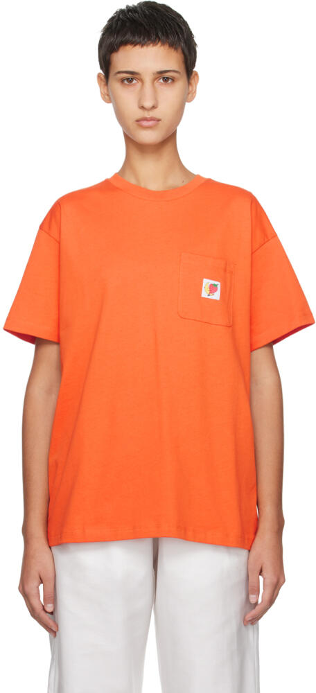 Sky High Farm Workwear Orange Pocket T-Shirt Cover