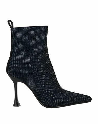 Manufacture D'essai Woman Ankle boots Midnight blue Textile fibers Cover